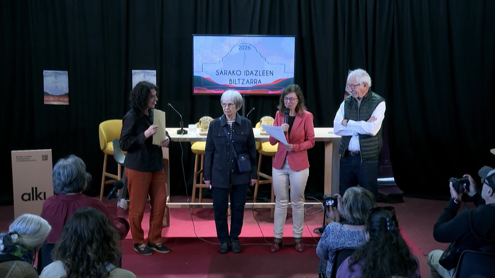 Sarako Idazleen Biltzarra 2026 sariak