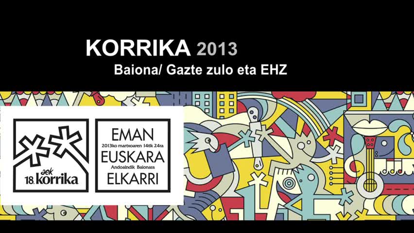 Korrika 2013 Baiona- Gaztezulo eta EHZ