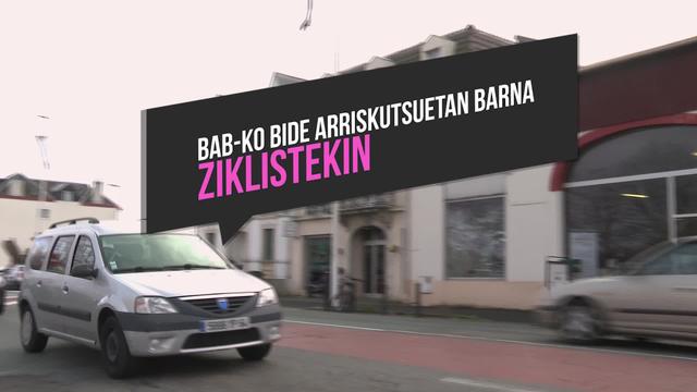 BAB-ko bide arriskutsuetan barna ziklistekin