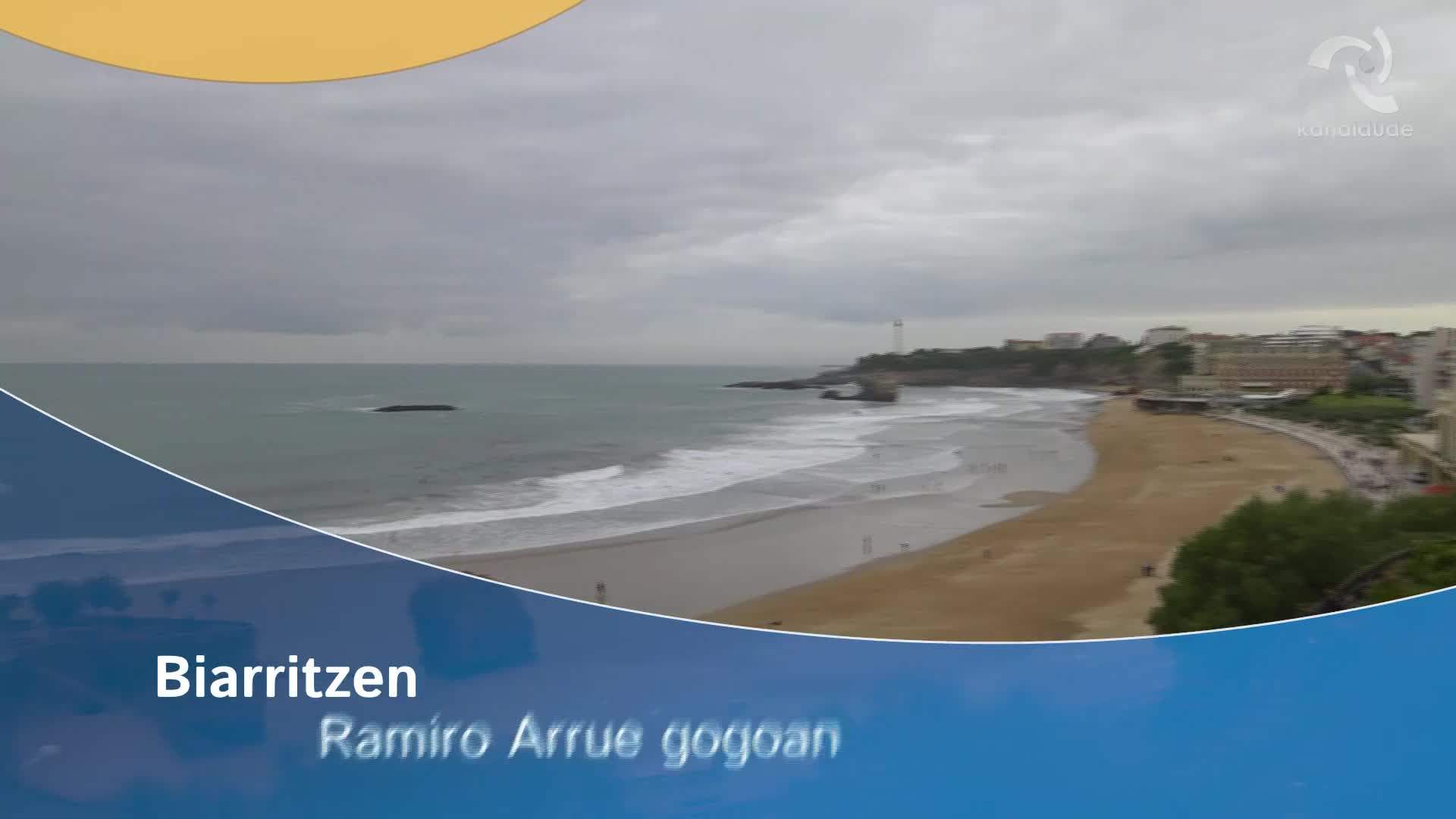 Ramiro Arrue gogoan Biarritzen