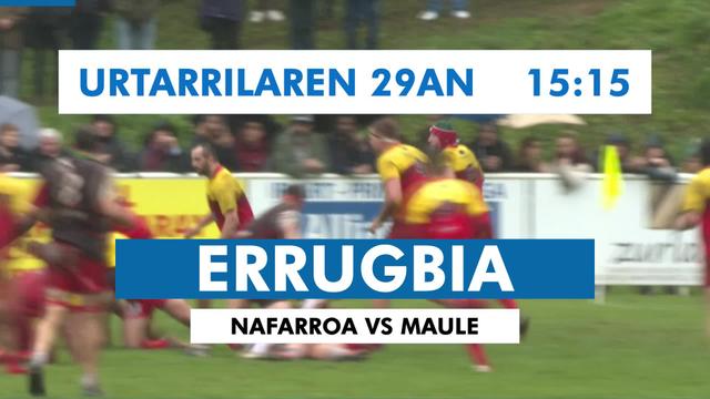 Nafarroa VS Maule errugbi partida kanalduden ikusgai