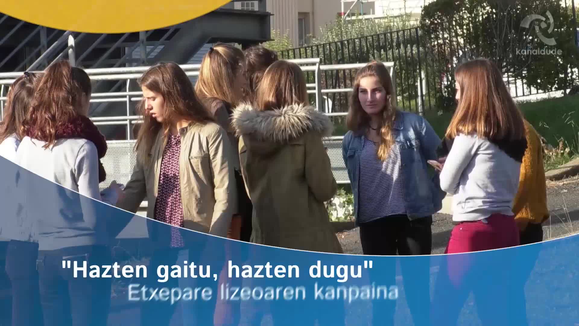 Hazten Gaitu, hazten dugu Etxepare lizeoaren kanpaina