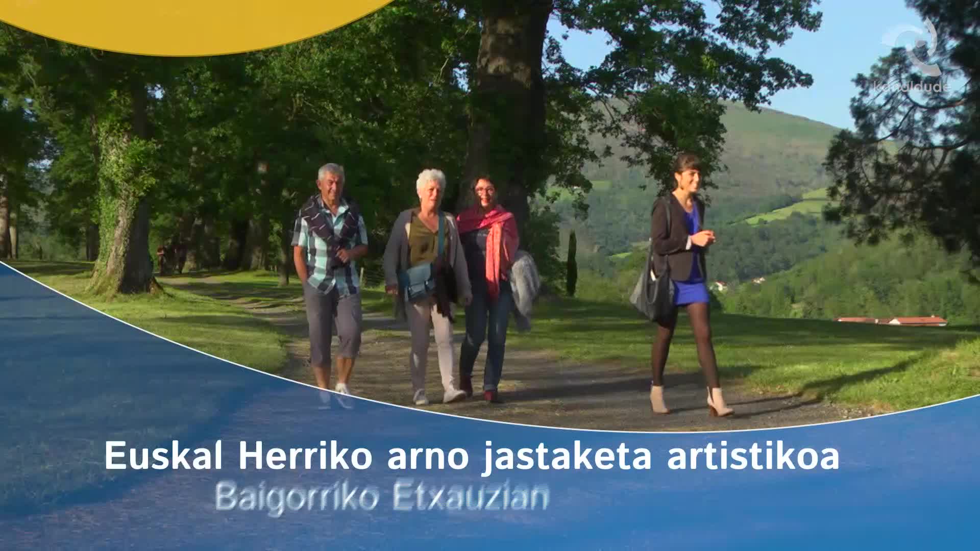 Euskal Herriko arno jastaketa artistikoa Baigorriko Etxauzian